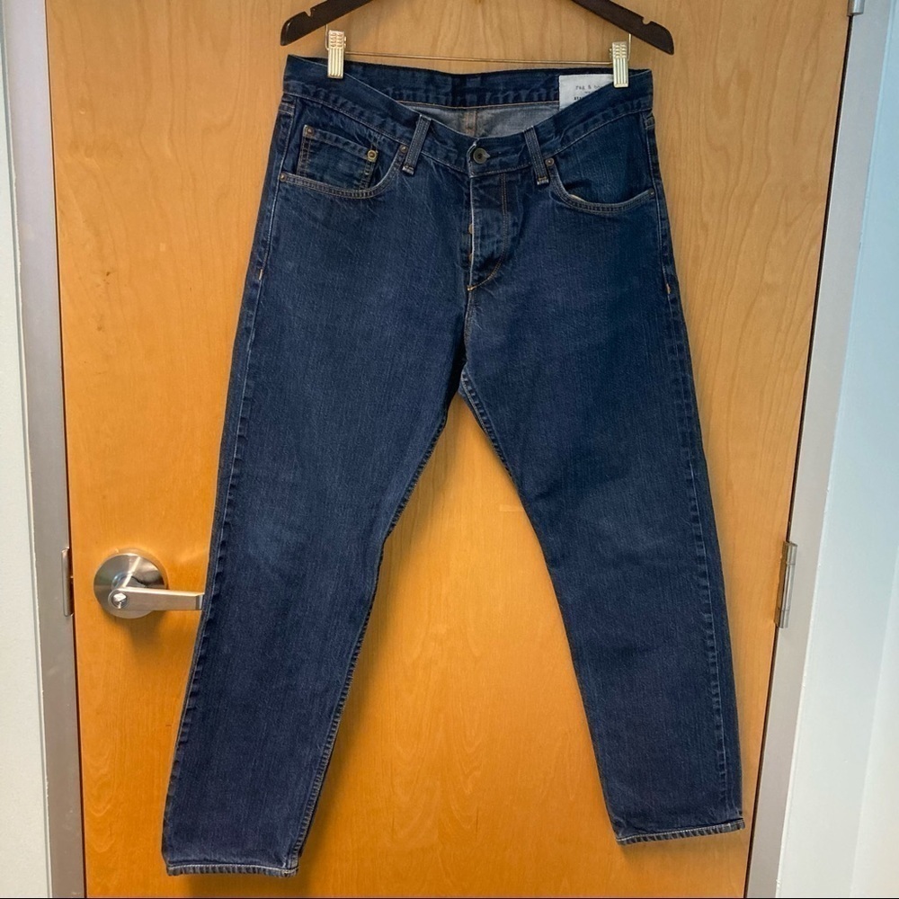 RAG & BONE Sz 34 Standard Issue Slim Leg 100% Cotton  Button Fly Jeans